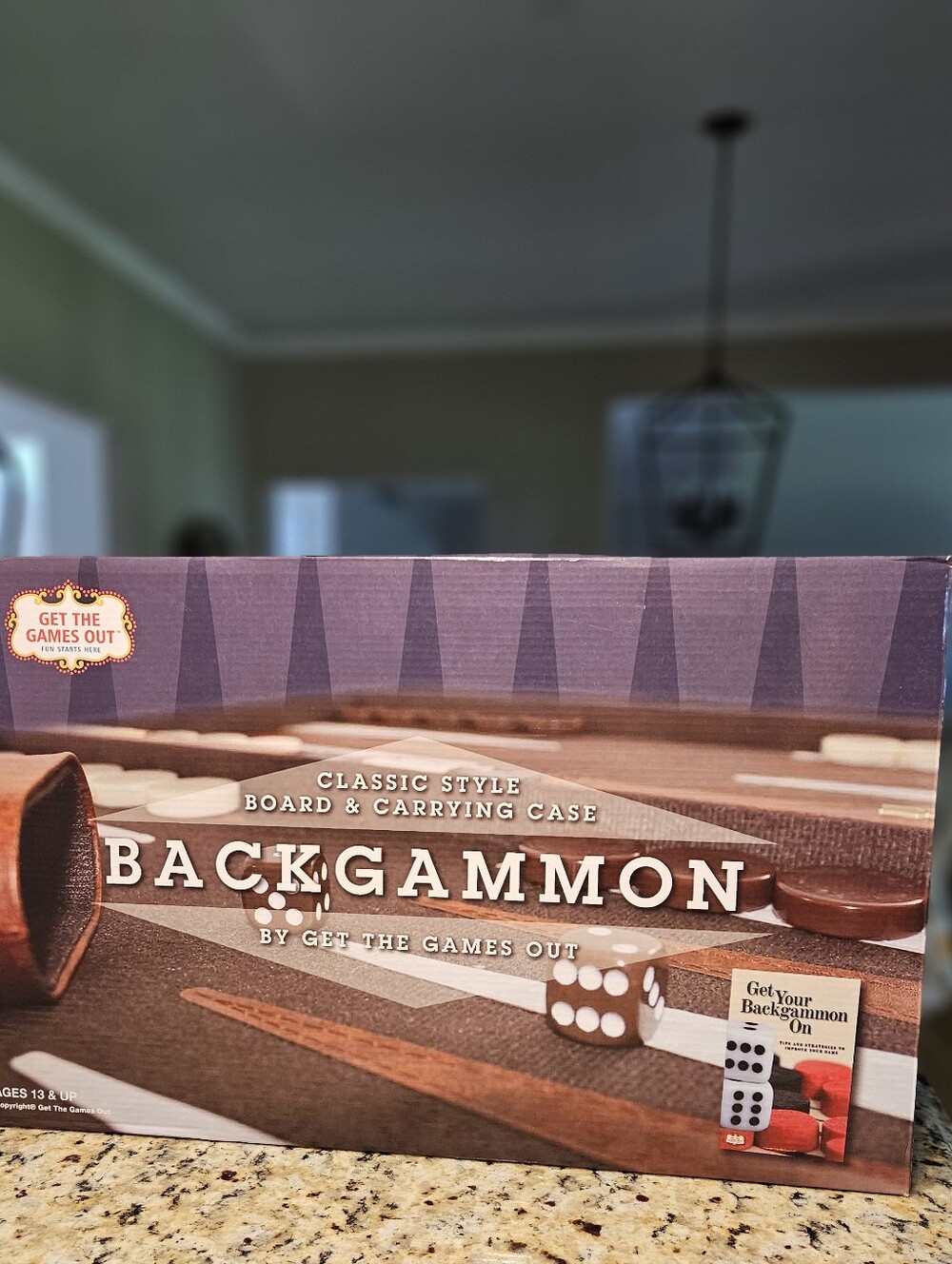 Backgammon Set, Classic Board Game Get The Games Out XLarge Size! NEW!! - Picture 2 of 15